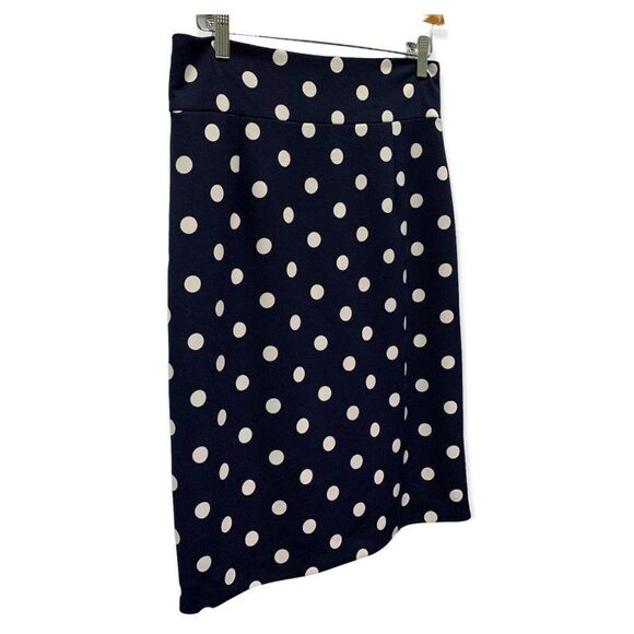 Isabella DeMarco Tahari Levine women's size 4 blue white polka dot pencil skirt - Picture 1 of 8